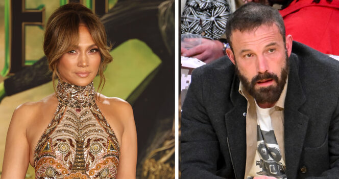 Jennifer Lopez (left) and Ben Affleck (right). Credit / Getty Images